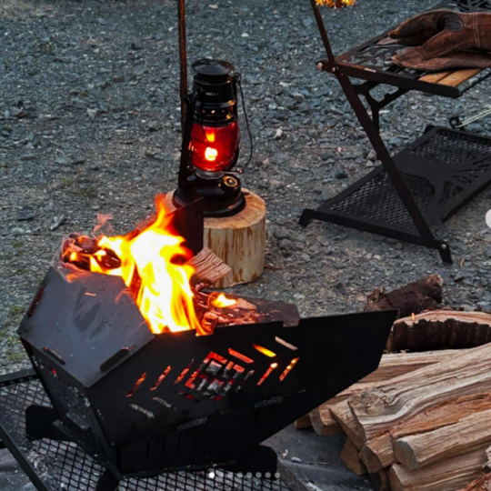 Ramu×Kana（組立式焚き火台）｜焚き火 ソロ｜NORAHOLIC(ノラホリック